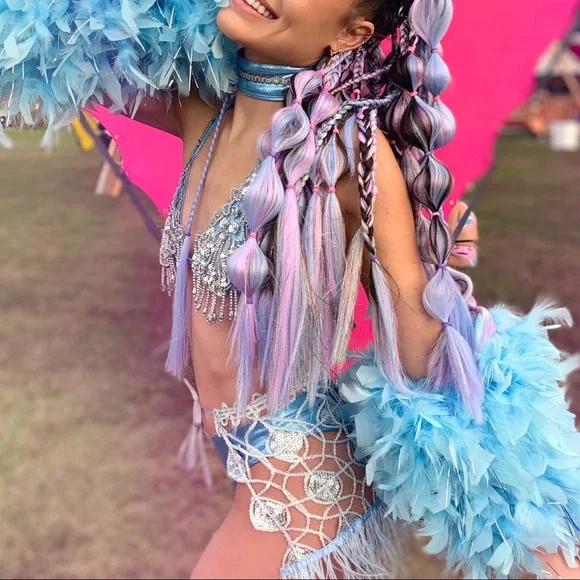 Diosa Blue Festival Outfit - Picture 3 of 4